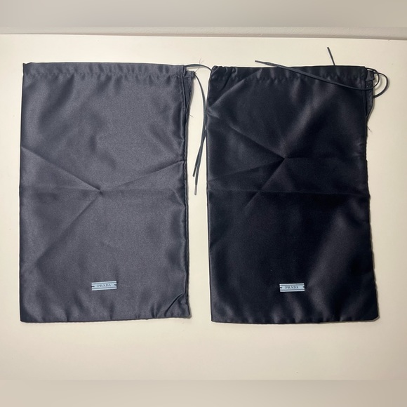 Prada Authentic Drawstring Silk Shoe Sneaker Handbag Purse Dustbag Set - Picture 2 of 4